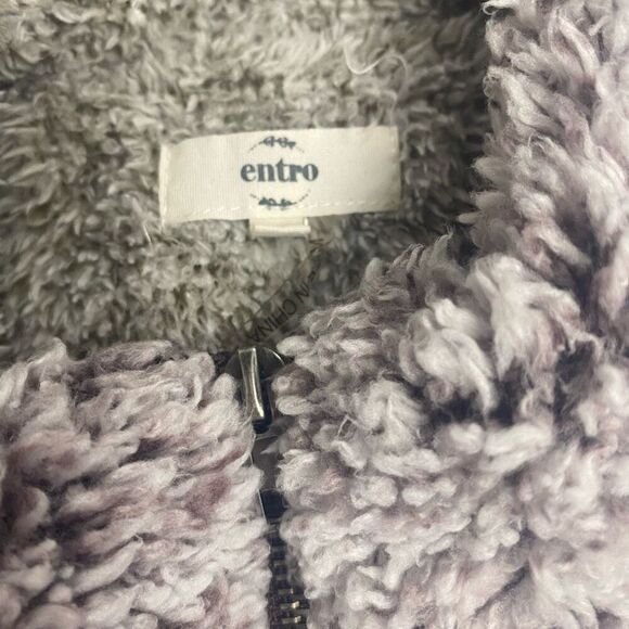 ENTRO Women’s Vest‎ Size 1X Sherpa Zip Up Brown - Picture 7 of 8